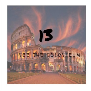 see the colosseum