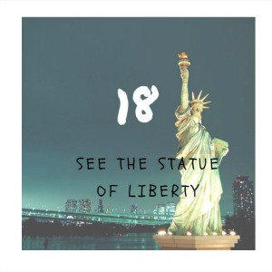 see the statue of liberty
