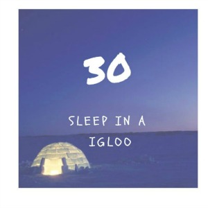 sleep in an igloo