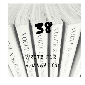 write for a magazine