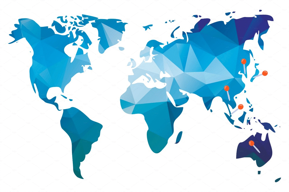a picture of a worldmap